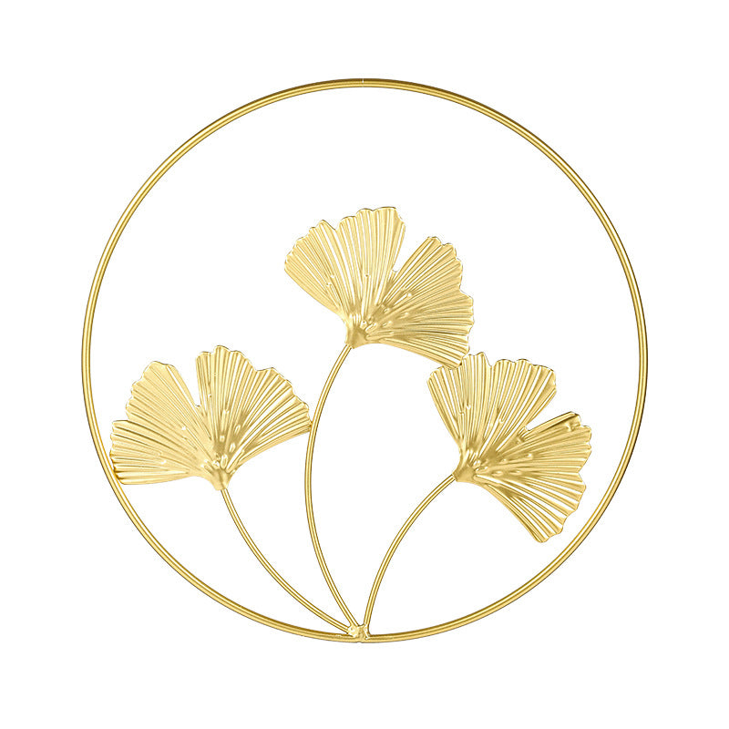 Nordic Style Luxury Metal Wall Hanging – Creative Wall Art for Living Room & Bedroom
