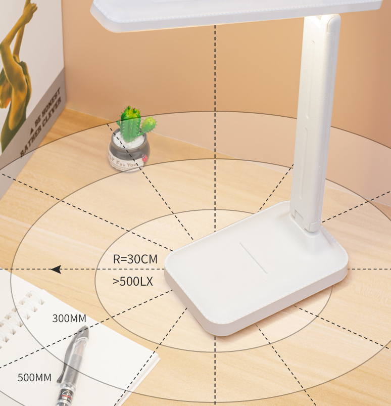 Eye Protection LED Desk Lamp – Touch Dimming, Color Adjustable, USB Charging Bedside Reading Lamp