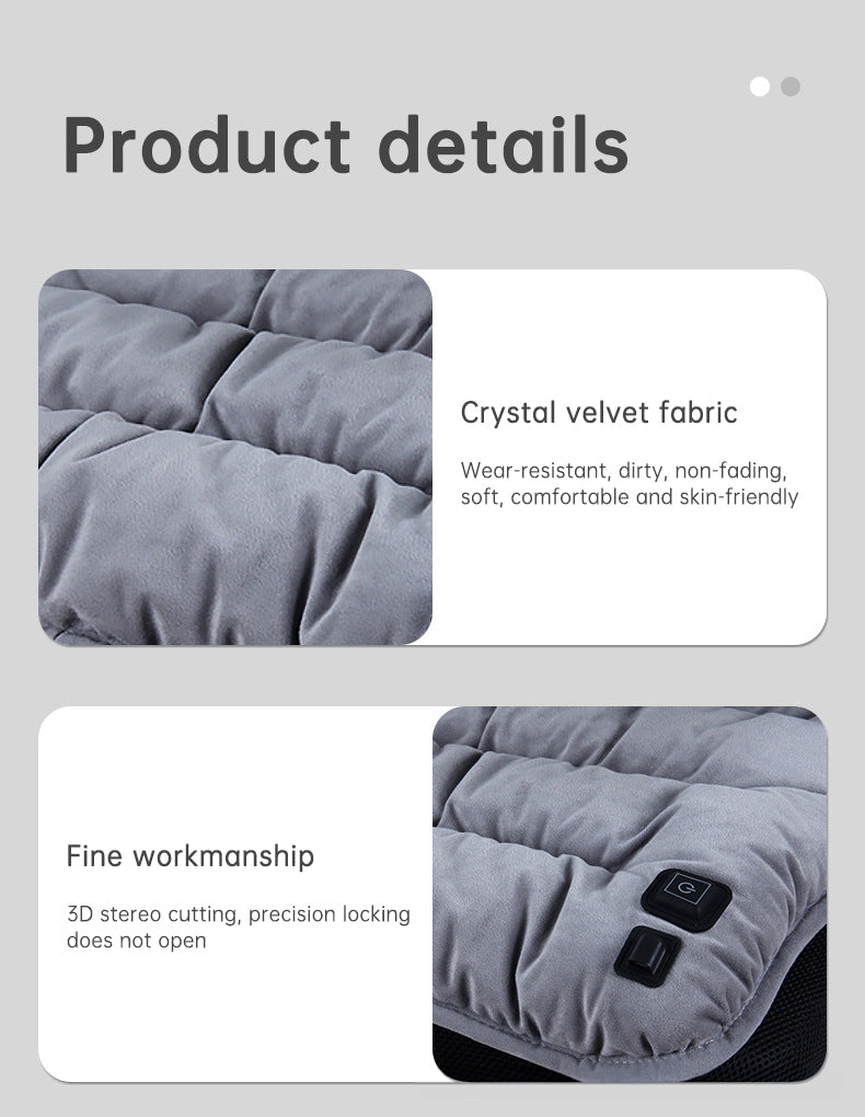 45x45cm USB Heating Cushion – 3-Speed Thermostat Electric Heating Pad for Office, Car & Home Winter Warm Therapy