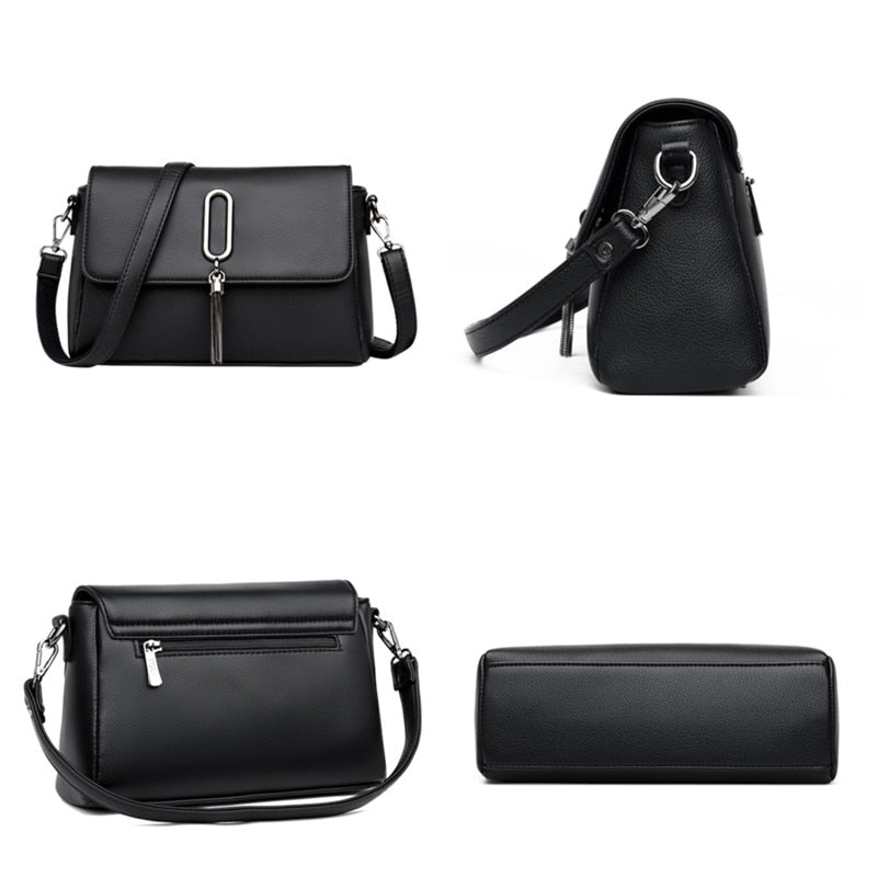 Luxury Women Messenger Bag – Leather Shoulder Tote & Crossbody Handbag for Travel and Casual Use