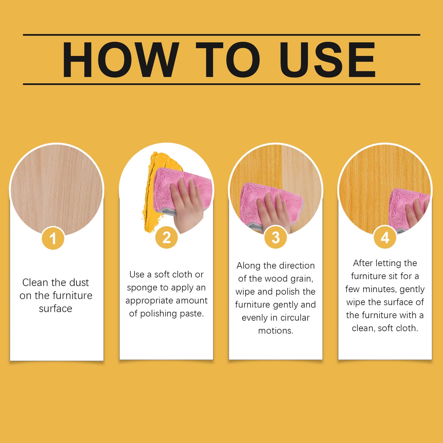 Beeswax Furniture Polishing Paste – Multi-Purpose Home Cleaning & Maintenance Furniture Care Polish