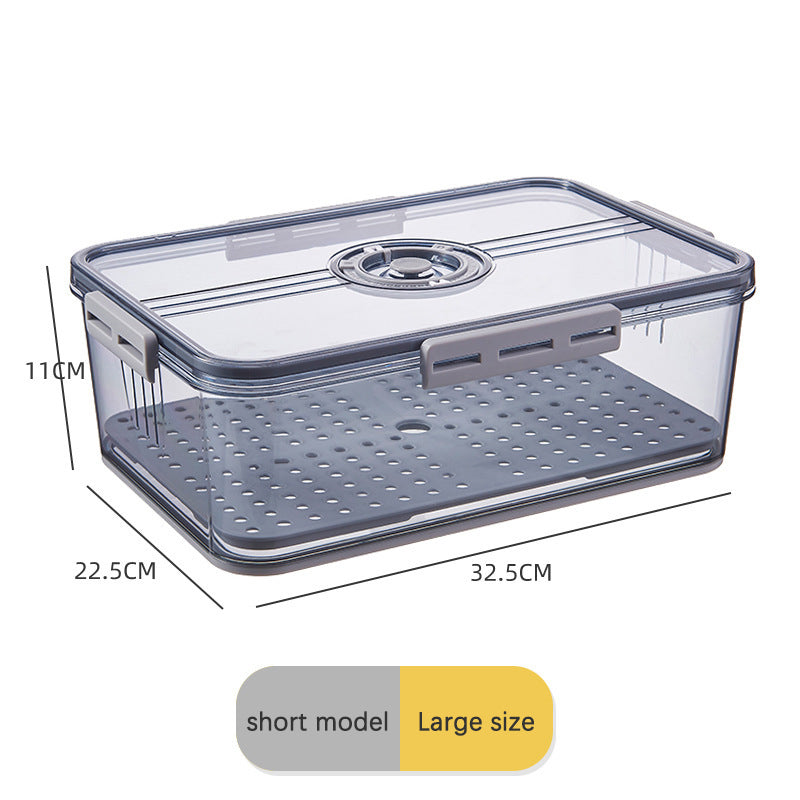Large Capacity Transparent Refrigerator Storage Box – Food Grade Plastic Kitchen Organizer & Sealed Preservation Container