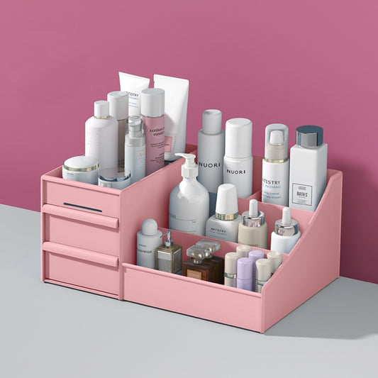 Drawer Style Cosmetic Storage Box – Jewelry & Skincare Organizer for Tabletop Dressing Table