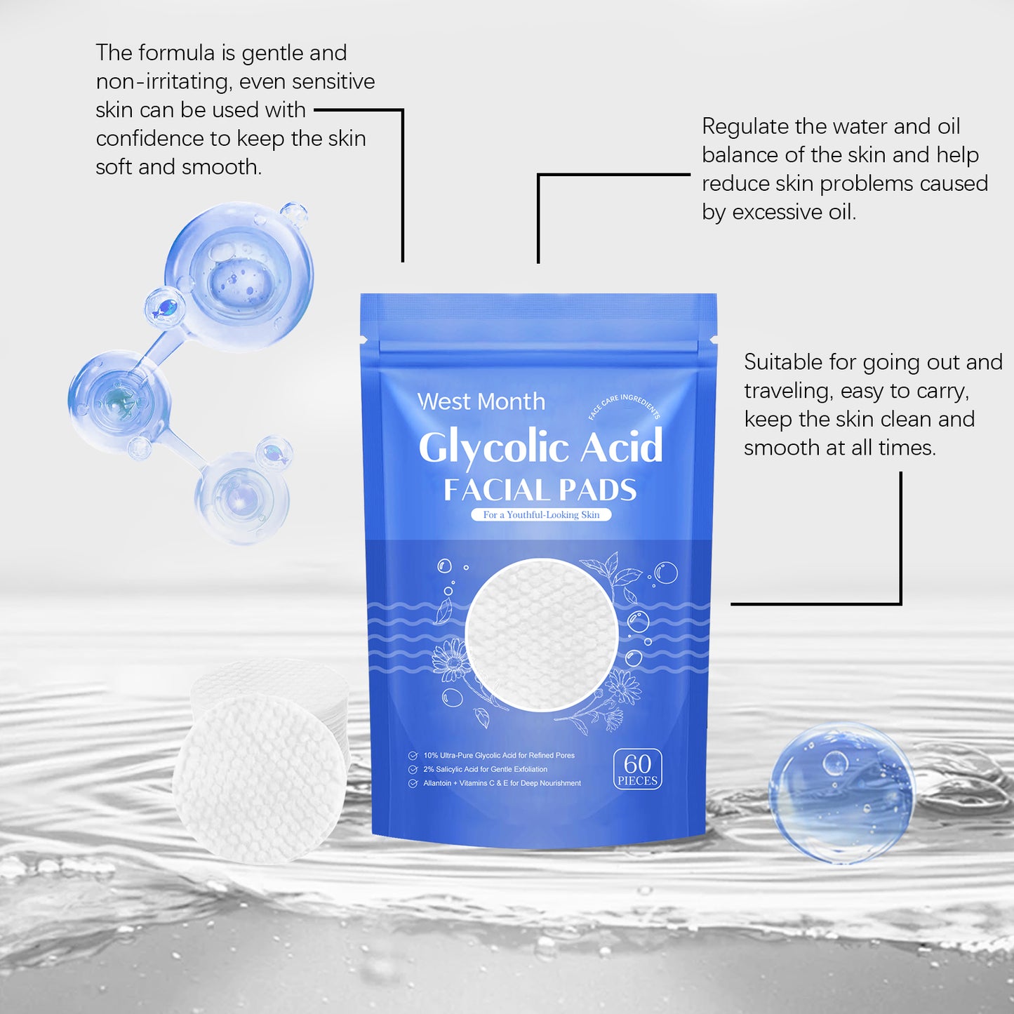 Salicylic Acid Cleansing Pad – Deep Pore Cleanser for Smooth, Hydrated, Radiant Skin