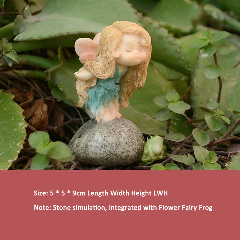 Frog Ornament Creative Flower Pot – Cute Micro Landscape Toad Garden Decoration