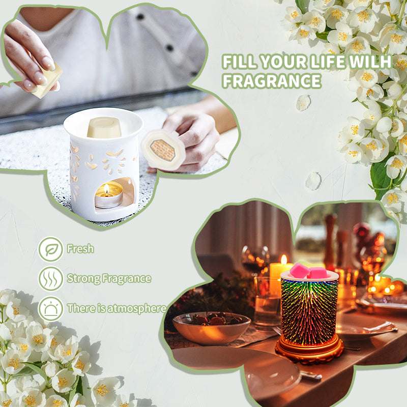 Colorful Eight-Scent Scented Wax Cubes Set – Long-Lasting Aromatherapy Wax Melts for Home & Gifts