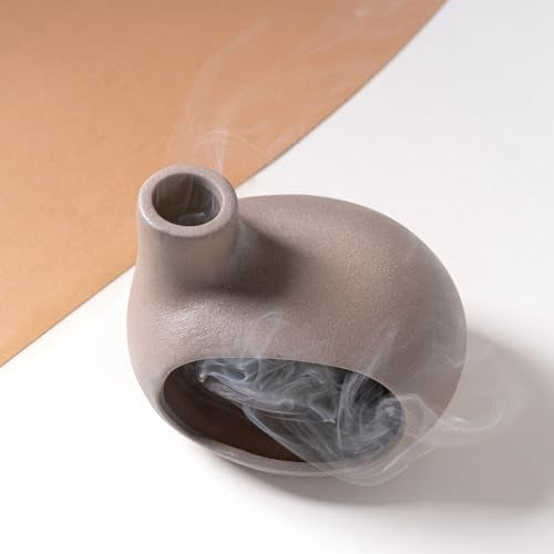 Ceramic Incense Burner with Palo Santo & Sage – Aromatherapy Home Décor Gift