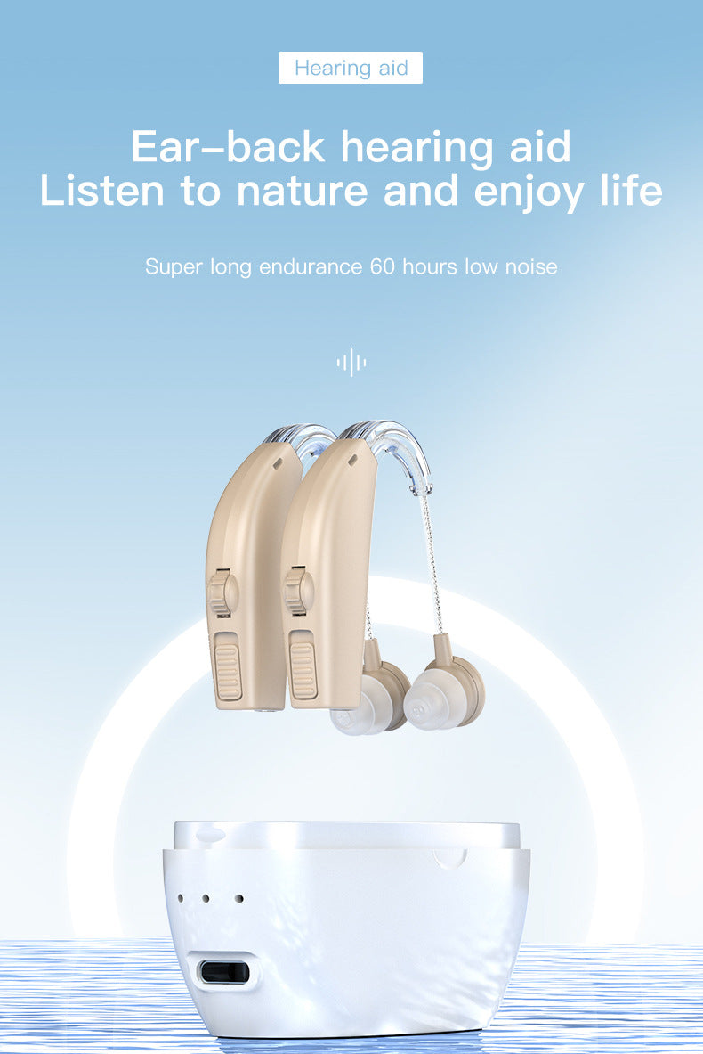 Portable Hearing Aid Sound Amplifier – Elderly Sound Collector & Power Bank Accessory