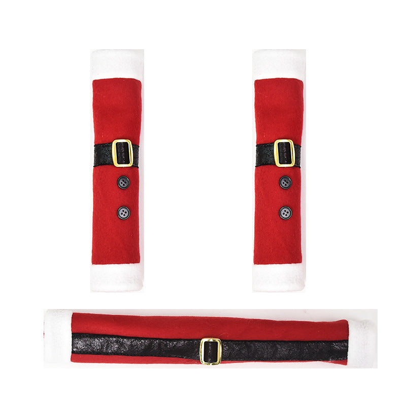 Christmas Fleece Gloves – Home Decorations for Refrigerator, Door Handles & Microwave