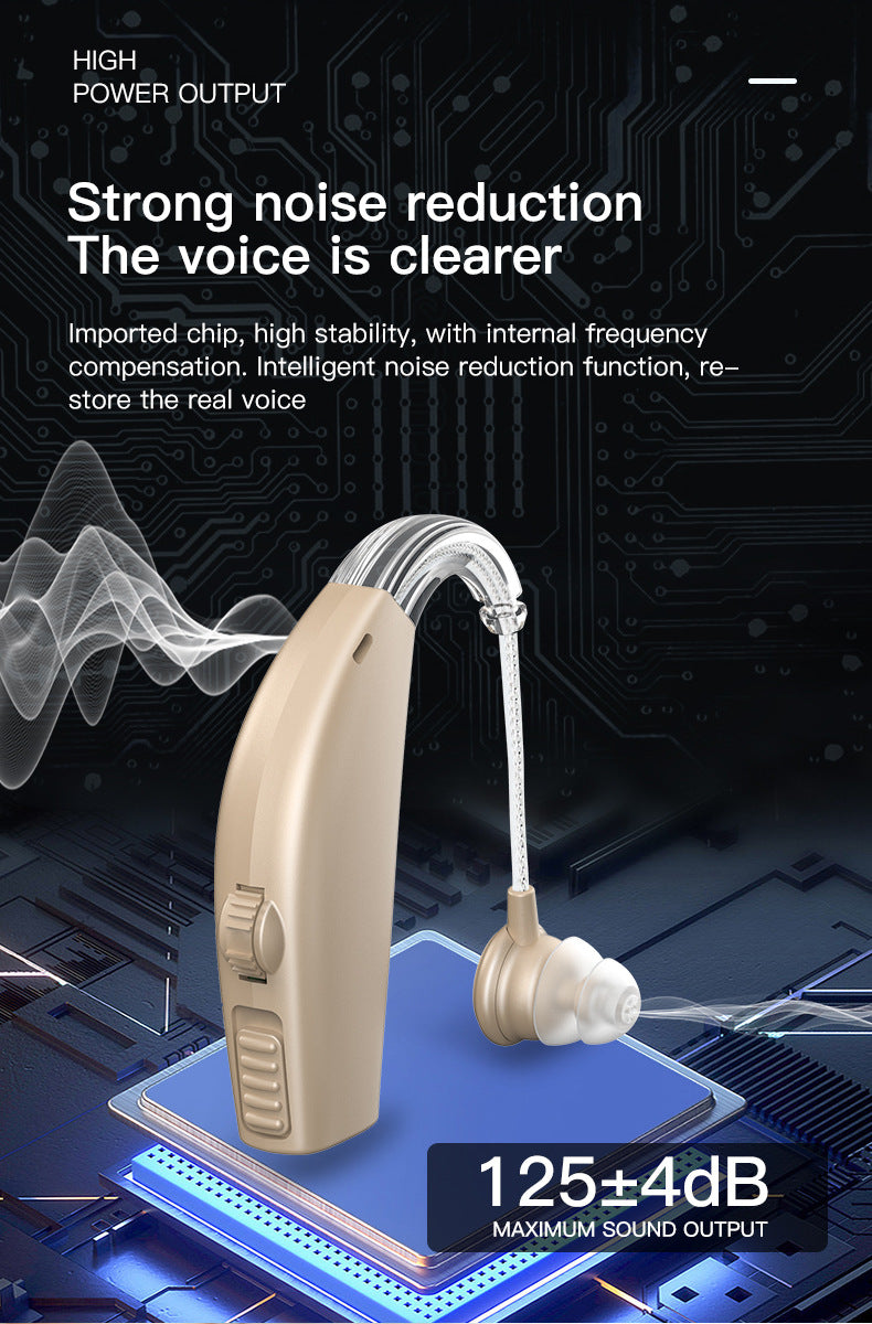 Portable Hearing Aid Sound Amplifier – Elderly Sound Collector & Power Bank Accessory