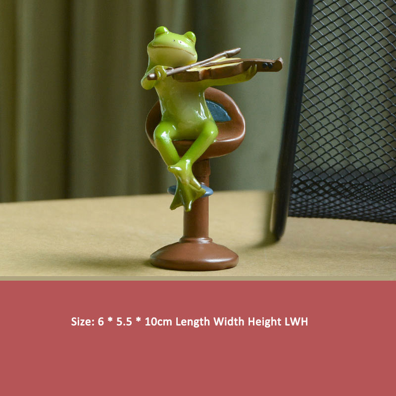 Frog Ornament Creative Flower Pot – Cute Micro Landscape Toad Garden Decoration