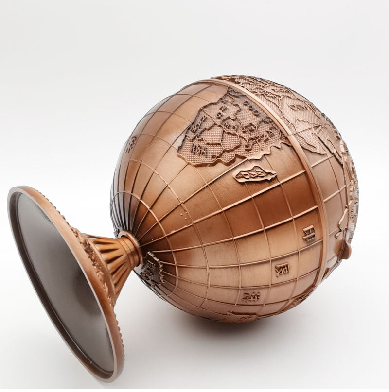 Antique Style Personalized Ashtray with Lid – Large Classical Craft Ashtray Gift for Home & Office