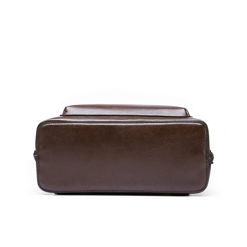 Women’s High-Quality PU Leather Backpack – Fashion Vintage Large Capacity Shoulder Bag