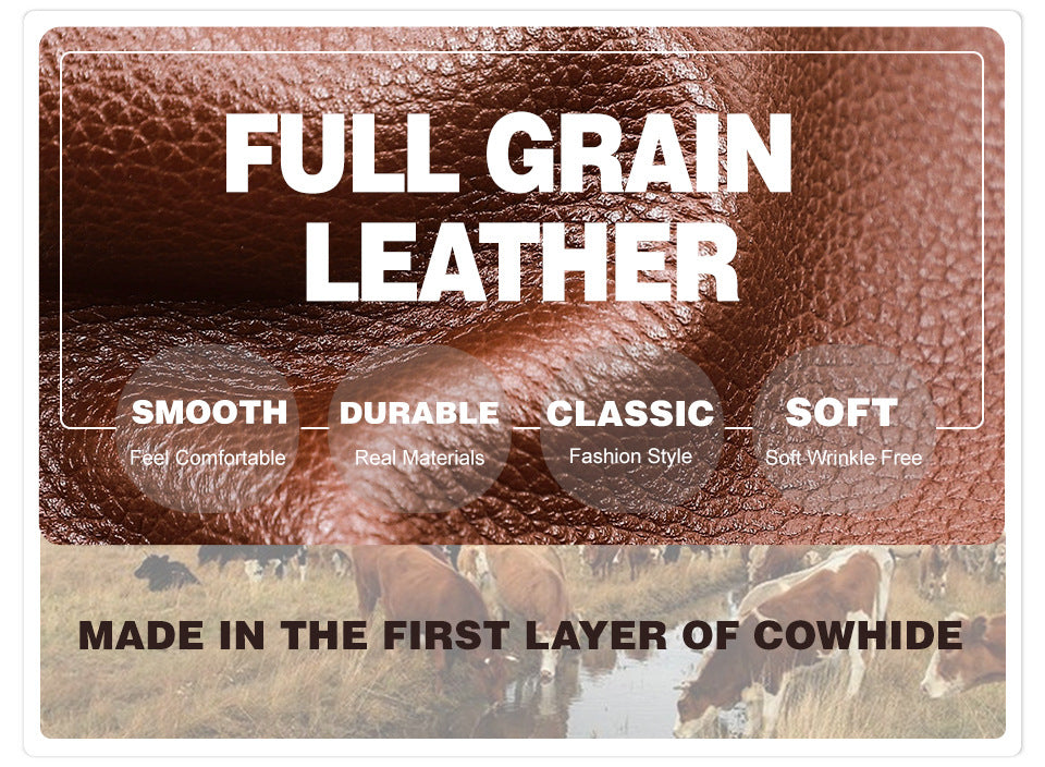 Full-Grain Cowhide Women’s Bag – Multi-Compartment Shoulder & Crossbody Leather Handbag