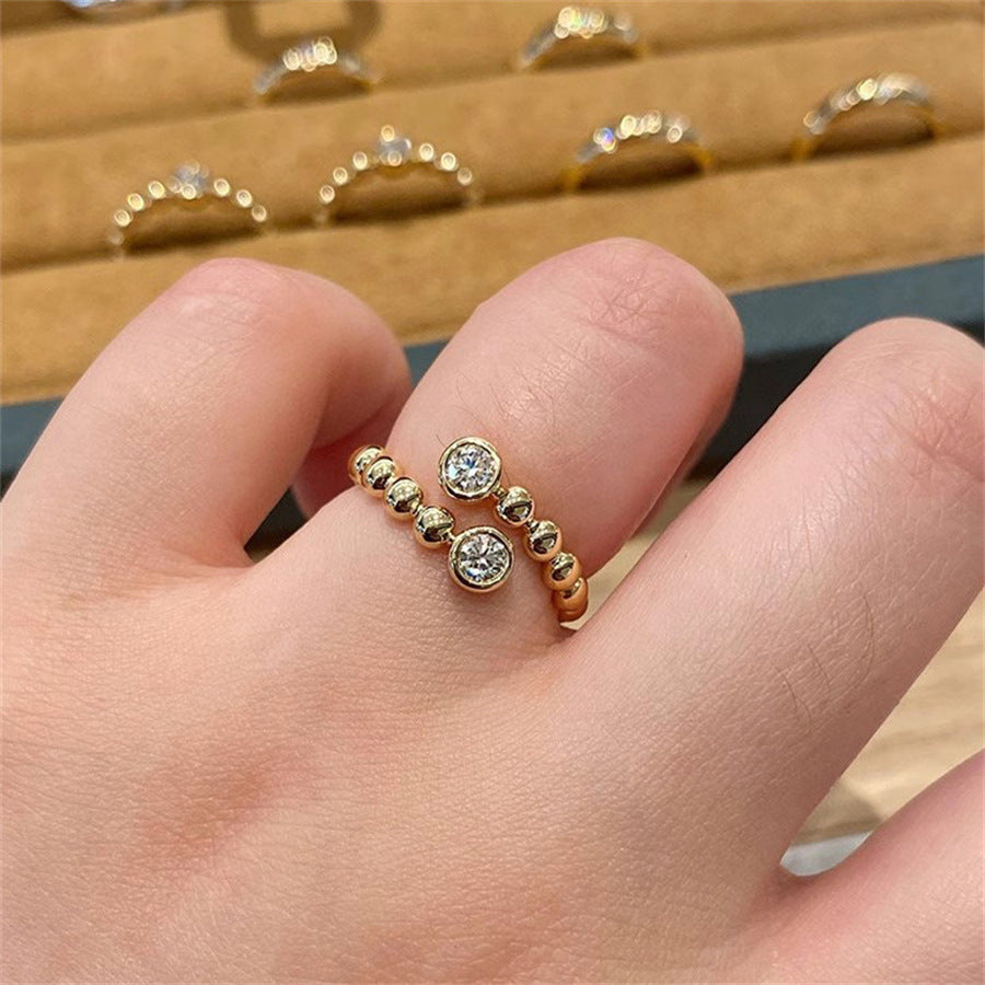 High-End S925 Sterling Silver Zircon Brushed Ring – Medieval Style Retro Women’s Jewelry