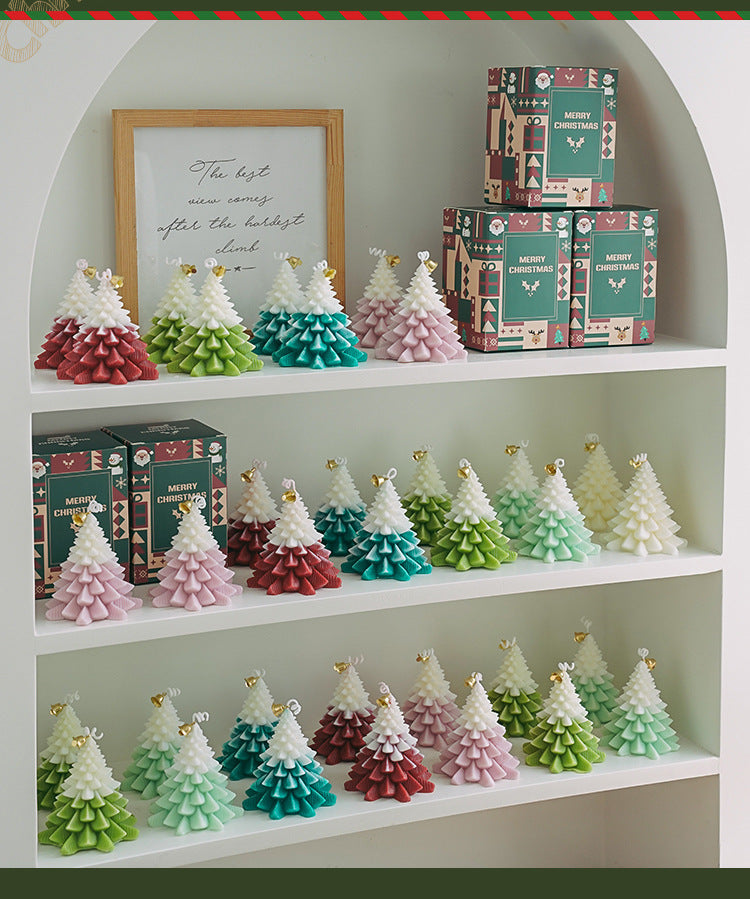 Christmas Tree Candles – Custom Handmade Soy Wax Decorative Aromatic Home Fragrance Gift