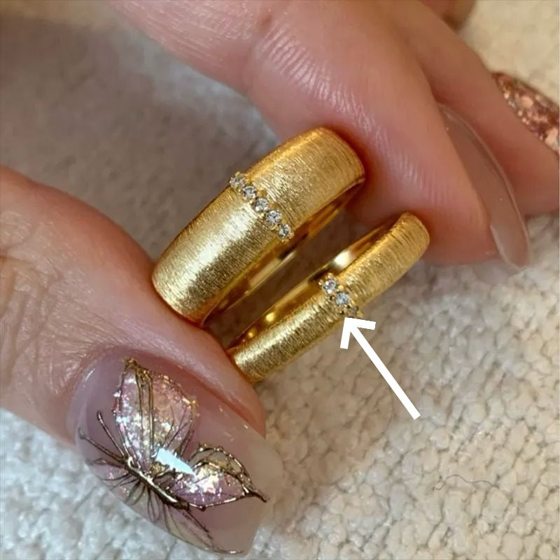 High-End S925 Sterling Silver Zircon Brushed Ring – Medieval Style Retro Women’s Jewelry