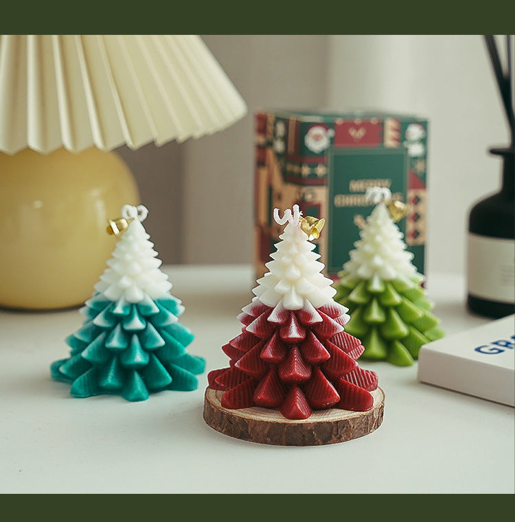 Christmas Tree Candles – Custom Handmade Soy Wax Decorative Aromatic Home Fragrance Gift