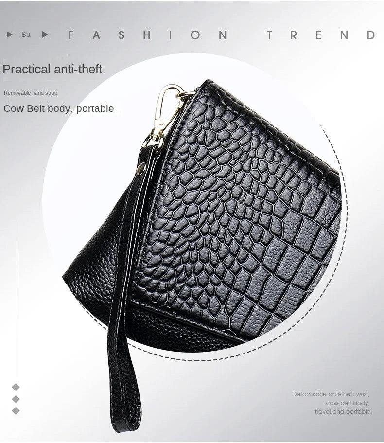 Luxury Genuine Leather Crossbody Bag – Real Cowhide Shoulder Bag, Stylish Genuine Leather Clutch & Women’s Genuine Leather Handbag