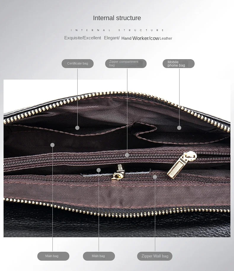 Luxury Genuine Leather Crossbody Bag – Real Cowhide Shoulder Bag, Stylish Genuine Leather Clutch & Women’s Genuine Leather Handbag