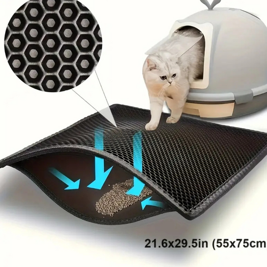 Double-Layer Cat Litter Mat