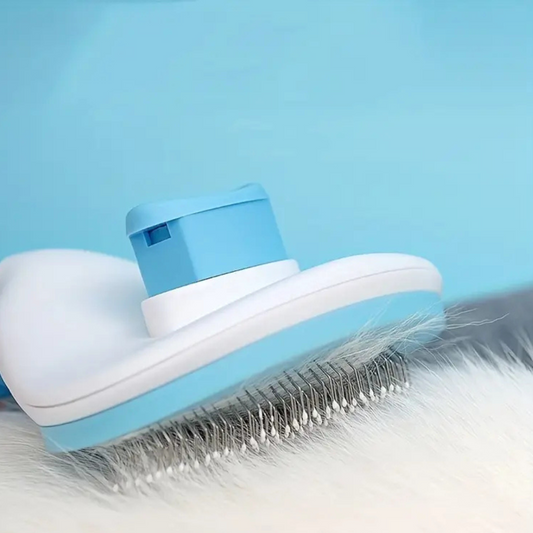 1pc Pet Hair Removal Comb – One-Click Cleaning Needle Comb for Cats & Dogs