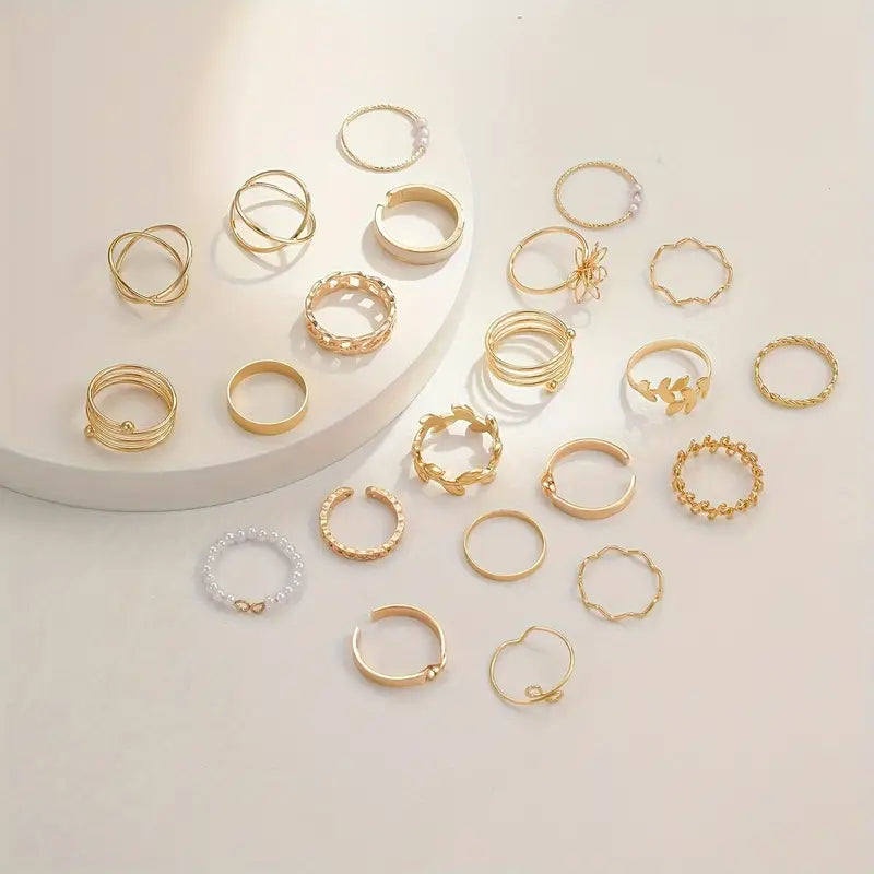 21pcs Elegant Golden