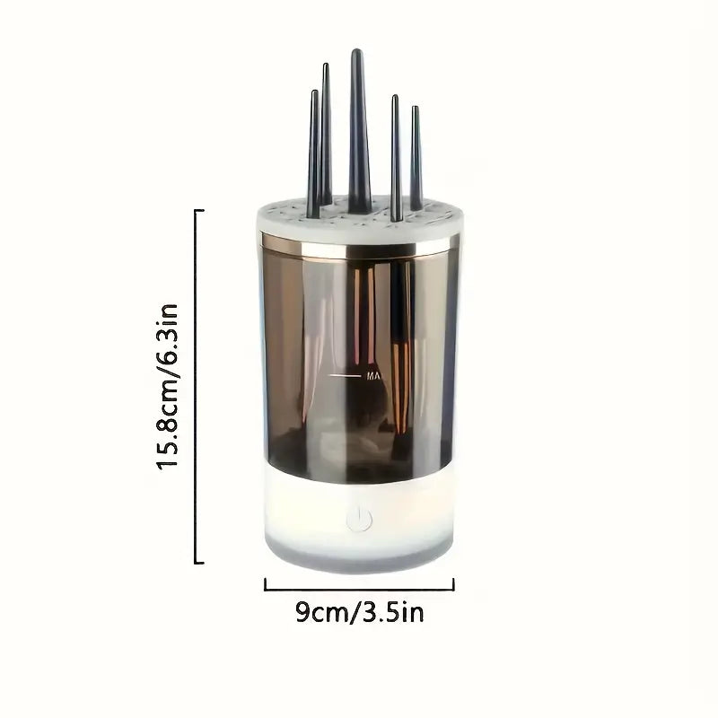USB-Powered Automatic Makeup Brush Cleaner & Dryer – Deep Cleaning Machine for All Brush Types