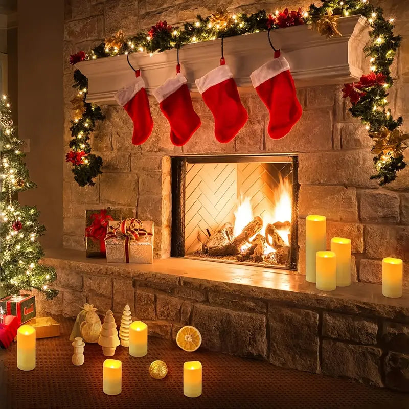 12pcs Flameless LED Candles with Remote & Timer